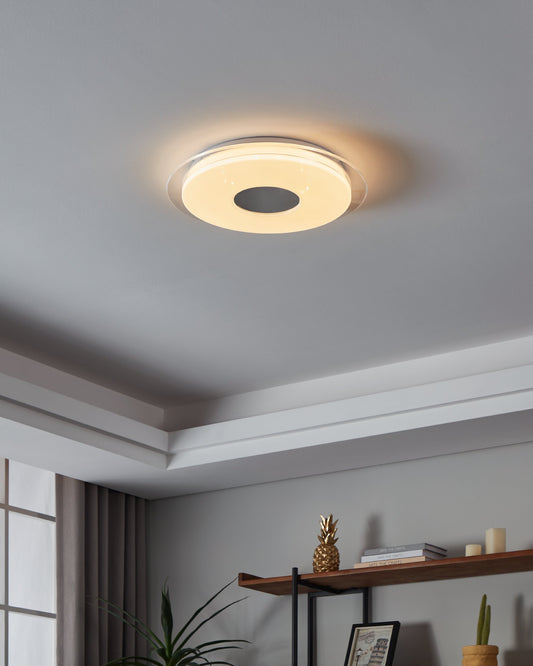 LANCIANO-Z TECHO ACERO BLANCO H80 DM450 2765K LED 2160lm