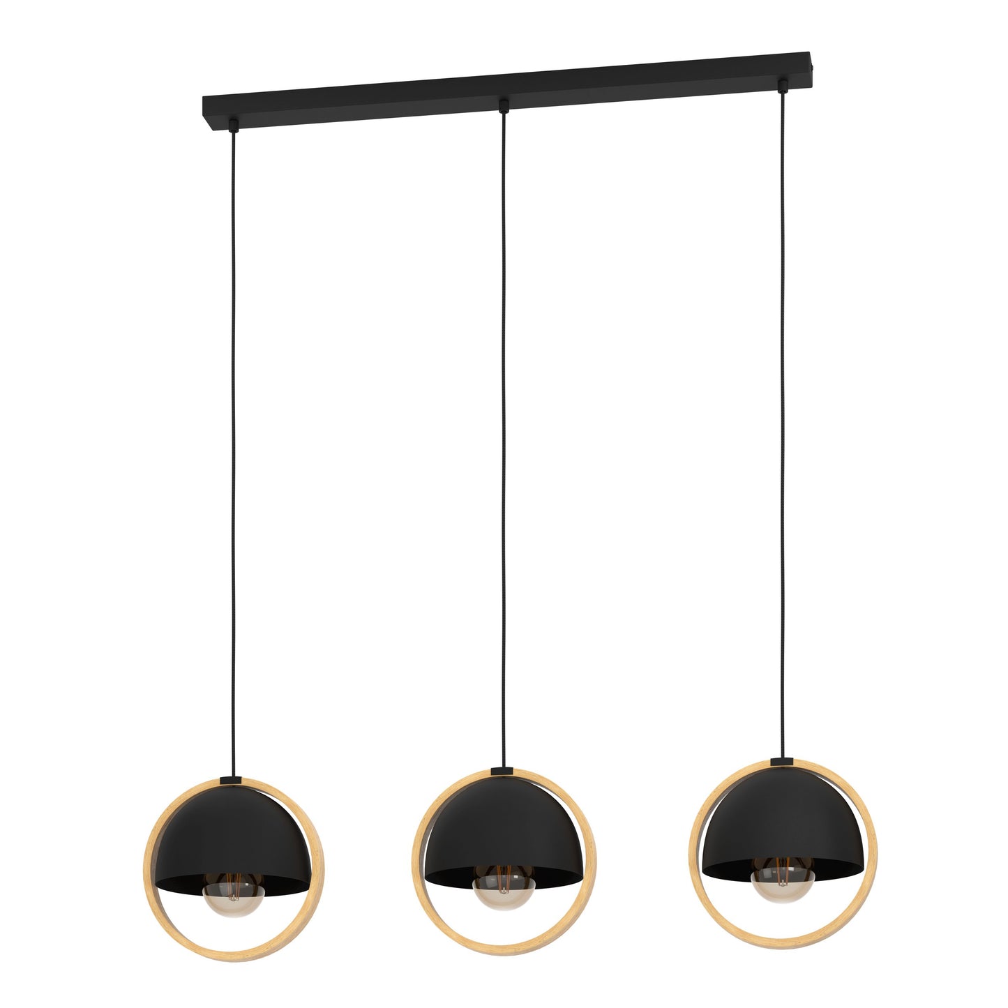 CALLOW COLG ACERO MADERA CAFÉ L930 H1100 E27 3X40W IP20
