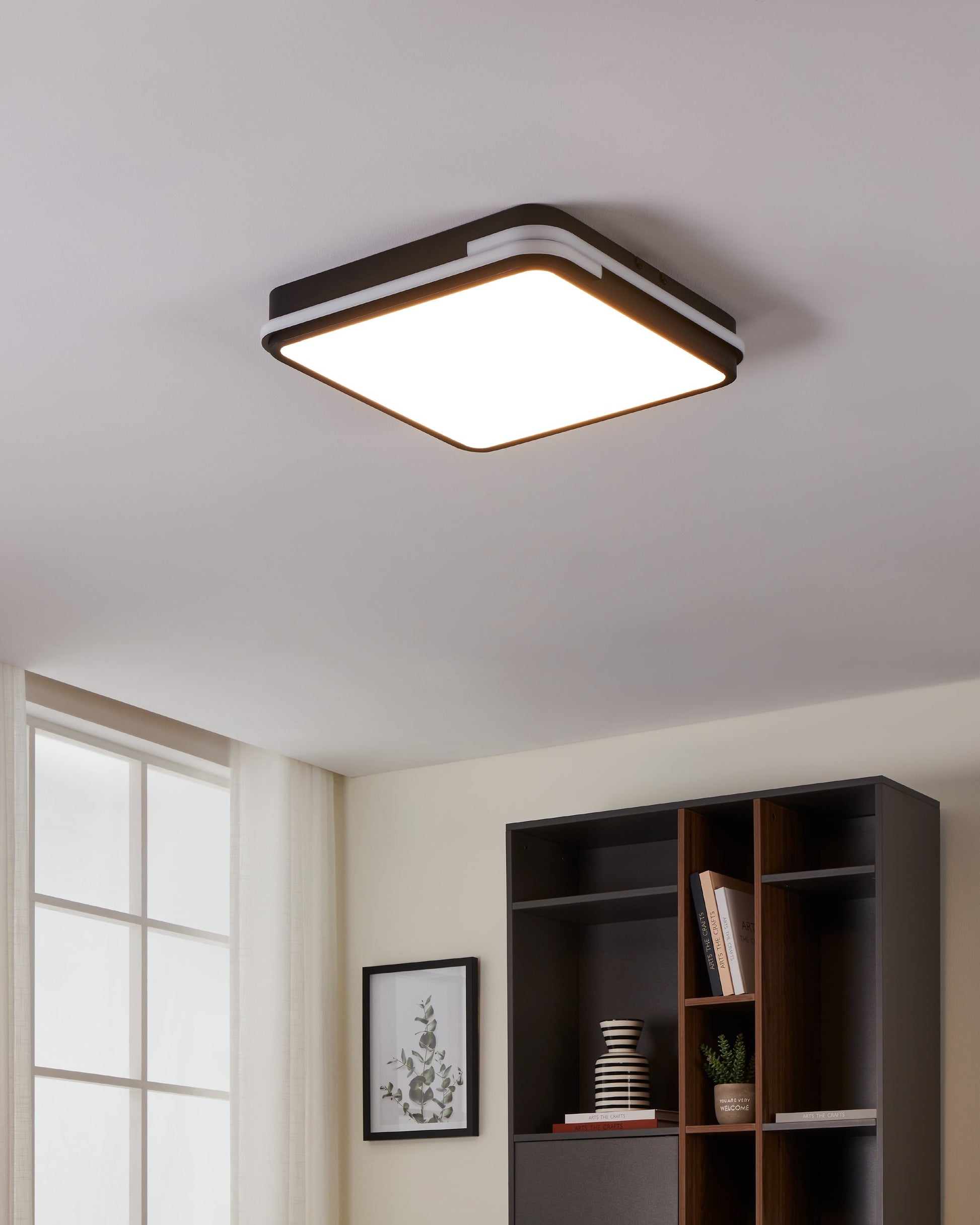 GENOVESE-Z TECHO ALUM NEGRO L470 H70 2765K LED 3000lm 22W