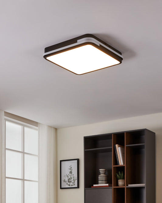 GENOVESE-Z TECHO ALUM NEGRO L470 H70 2765K LED 3000lm 22W