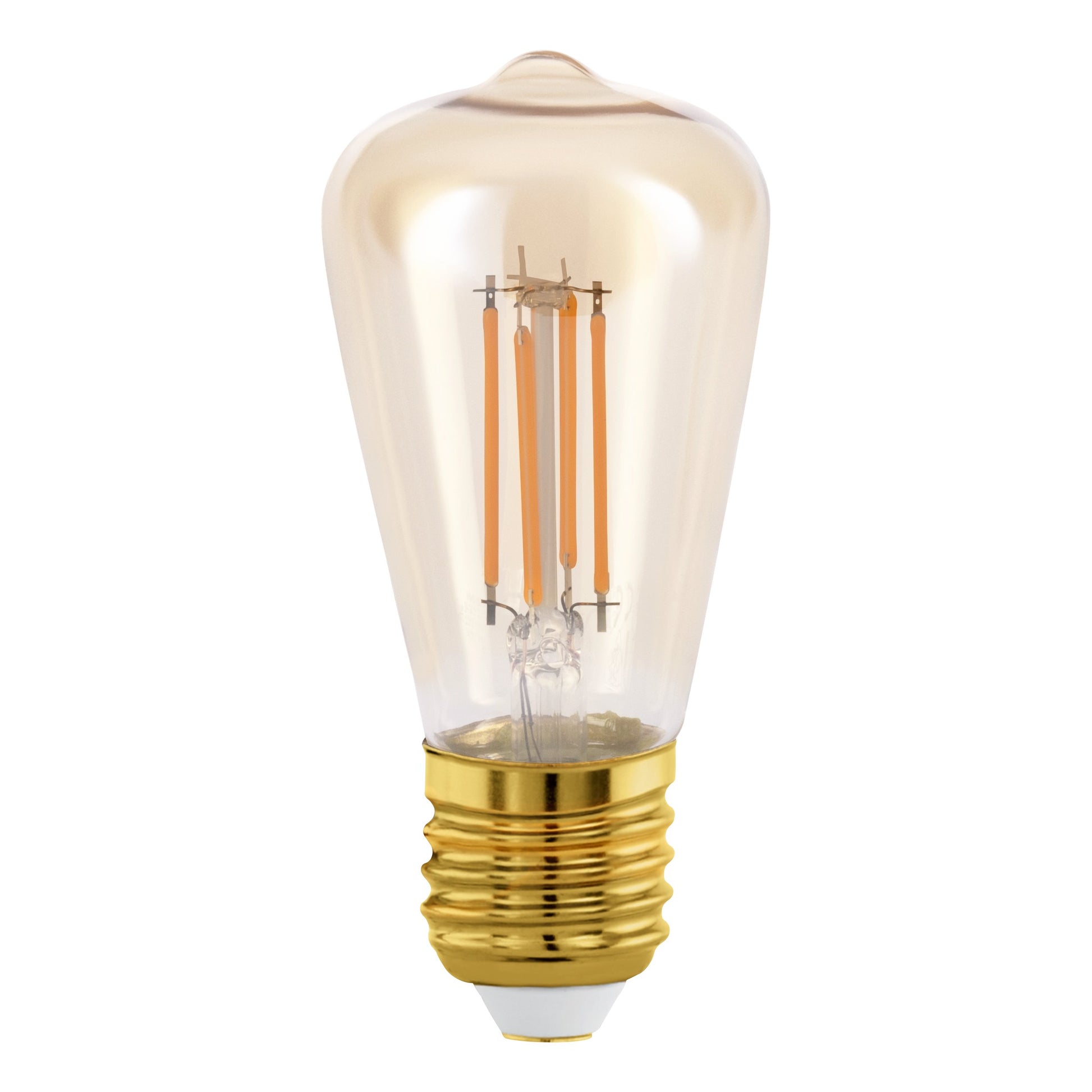 AMP 4W E27 ST48 DECO AMBAR L100 DM48 2200K 220LM