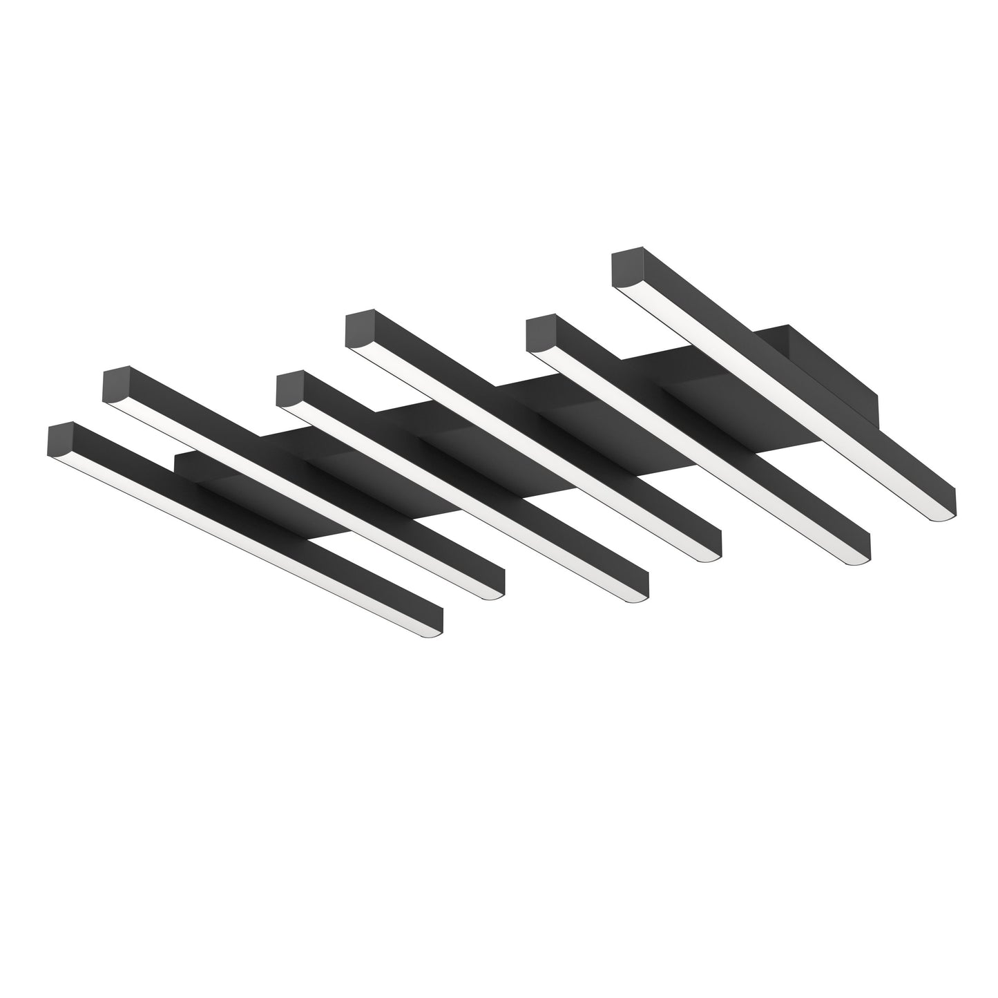 PADULARI TECHO ALUM ACERO NEGRO L535 H50 3545K LED 3800lm