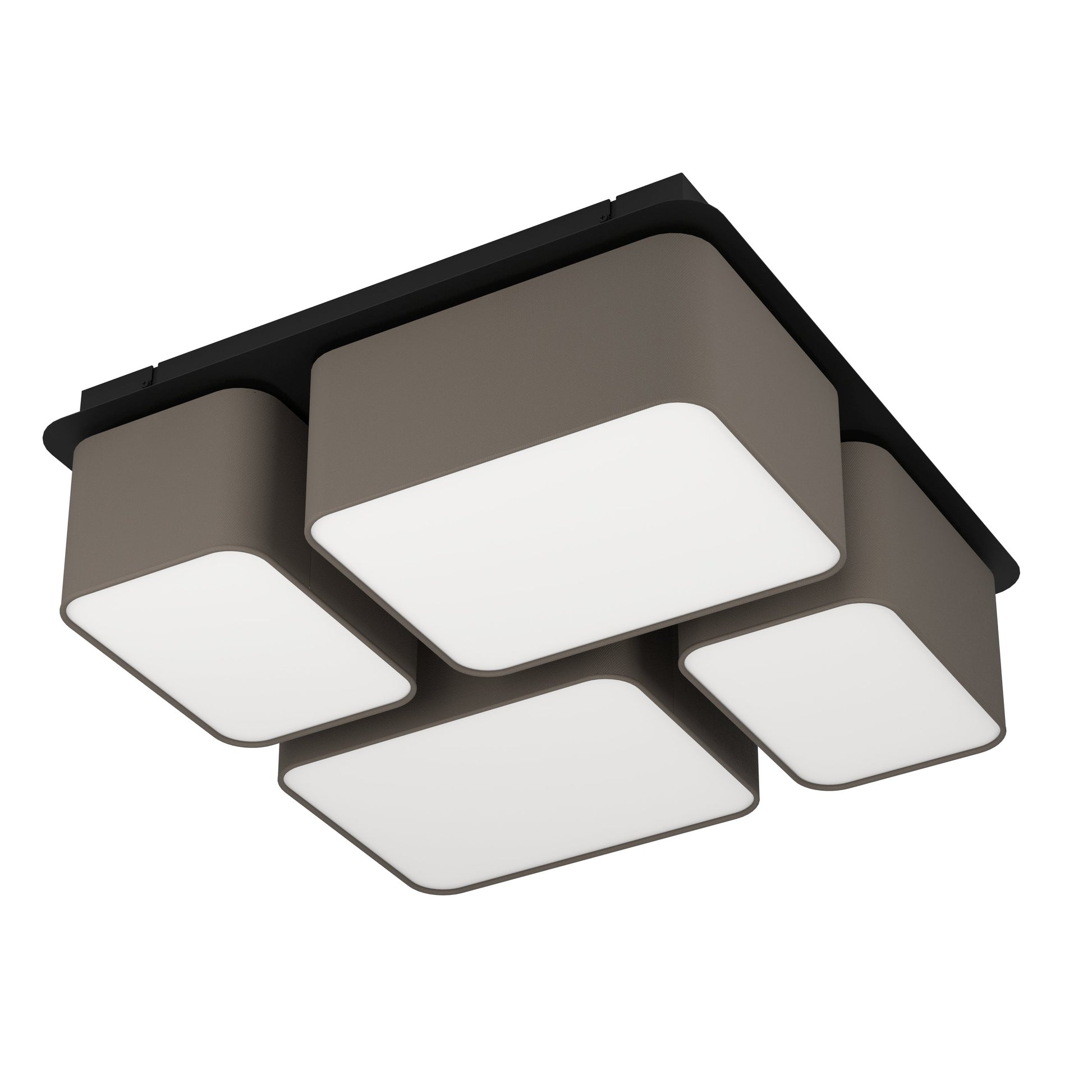 MORDAZO TECHO ACERO NEGRO L510 H175  E27 4X28W IP20