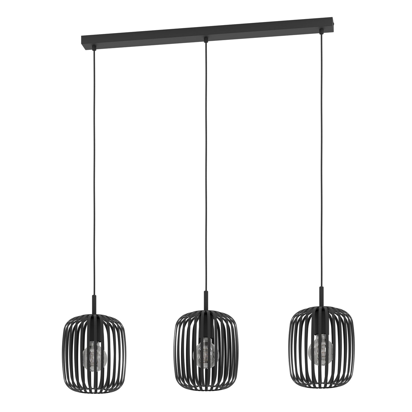 ROMAZZINA COLG Acero Negro L900 H1100 E27 3X40W IP20