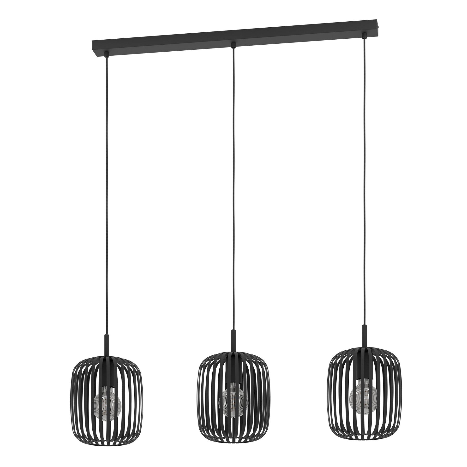 ROMAZZINA COLG Acero Negro L900 H1100 E27 3X40W IP20