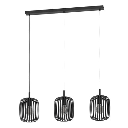 ROMAZZINA COLG Acero Negro L900 H1100 E27 3X40W IP20