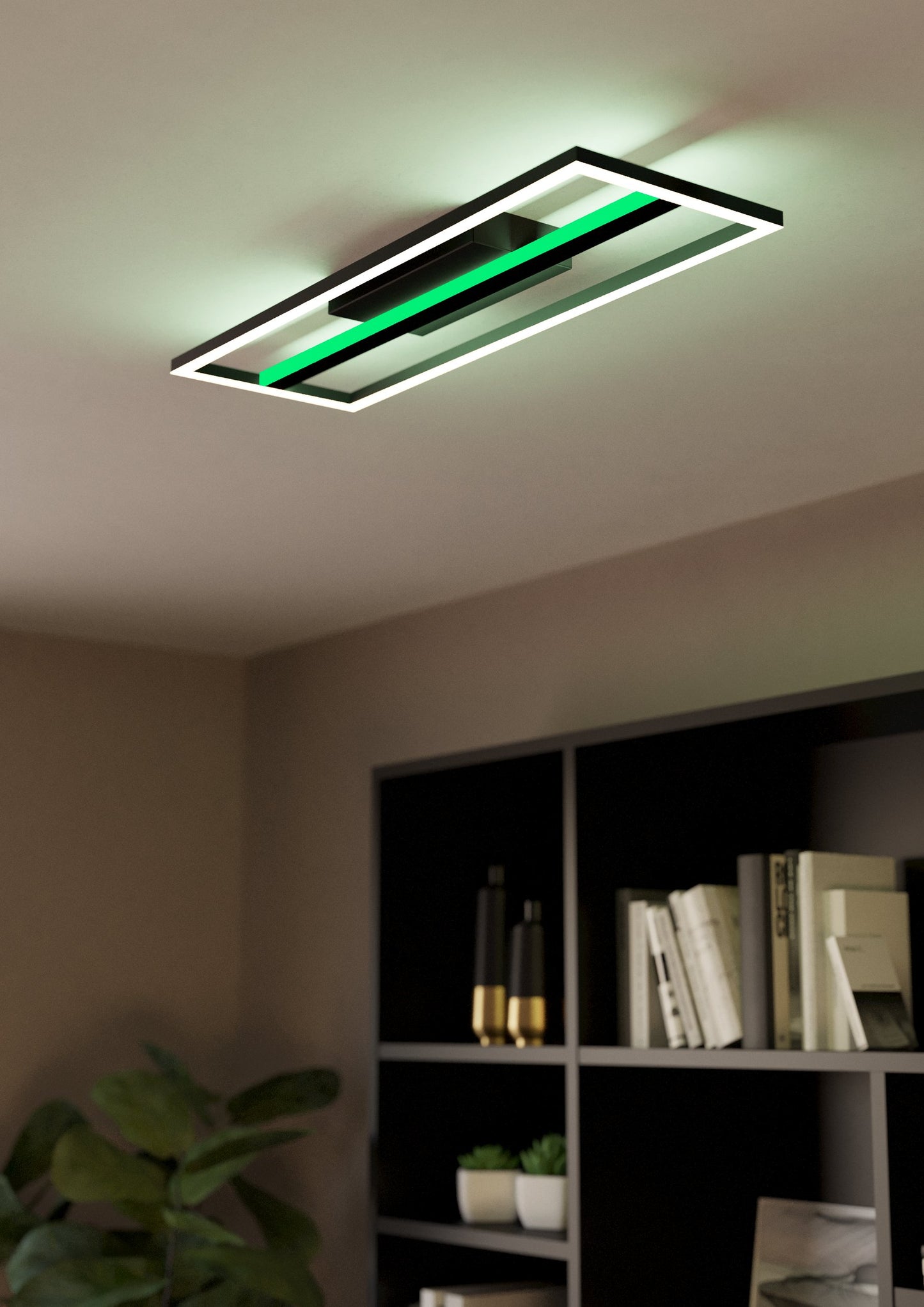 CALAGRANO-Z TECHO ALUM ACERO NEGRO L640 H50 3545K 2600lm 21W