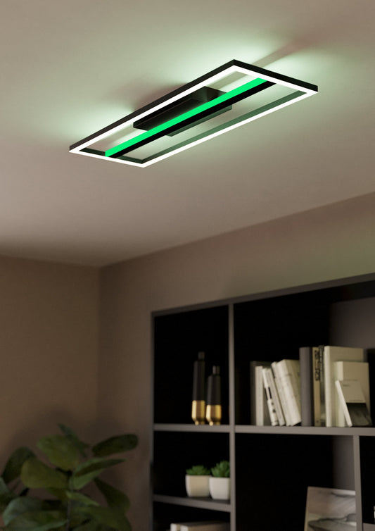 CALAGRANO-Z TECHO ALUM ACERO NEGRO L640 H50 3545K 2600lm 21W