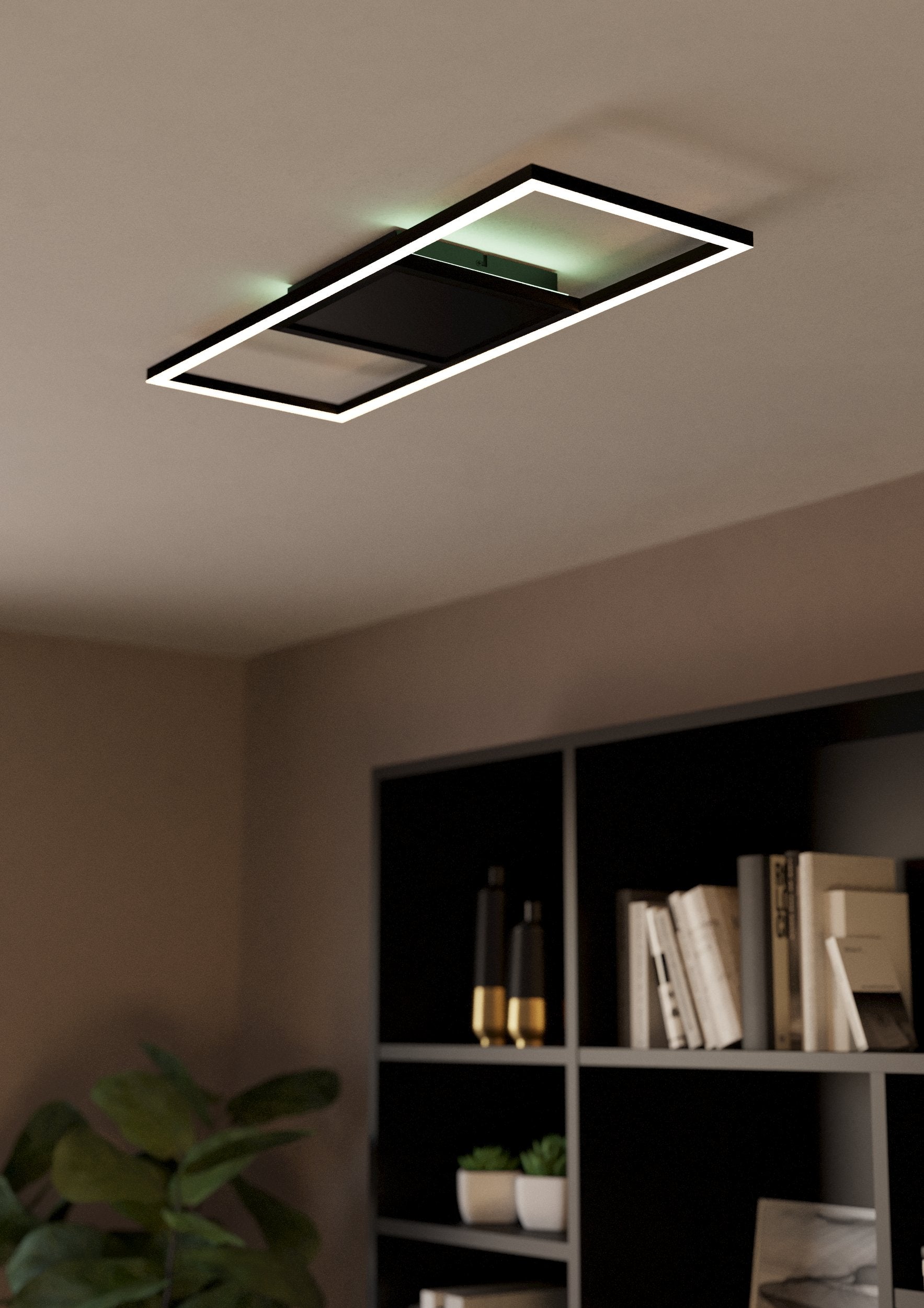 CALAGRANO-Z TECHO ALUM ACERO NEGRO L640 H45 3545K 2600lm 21W