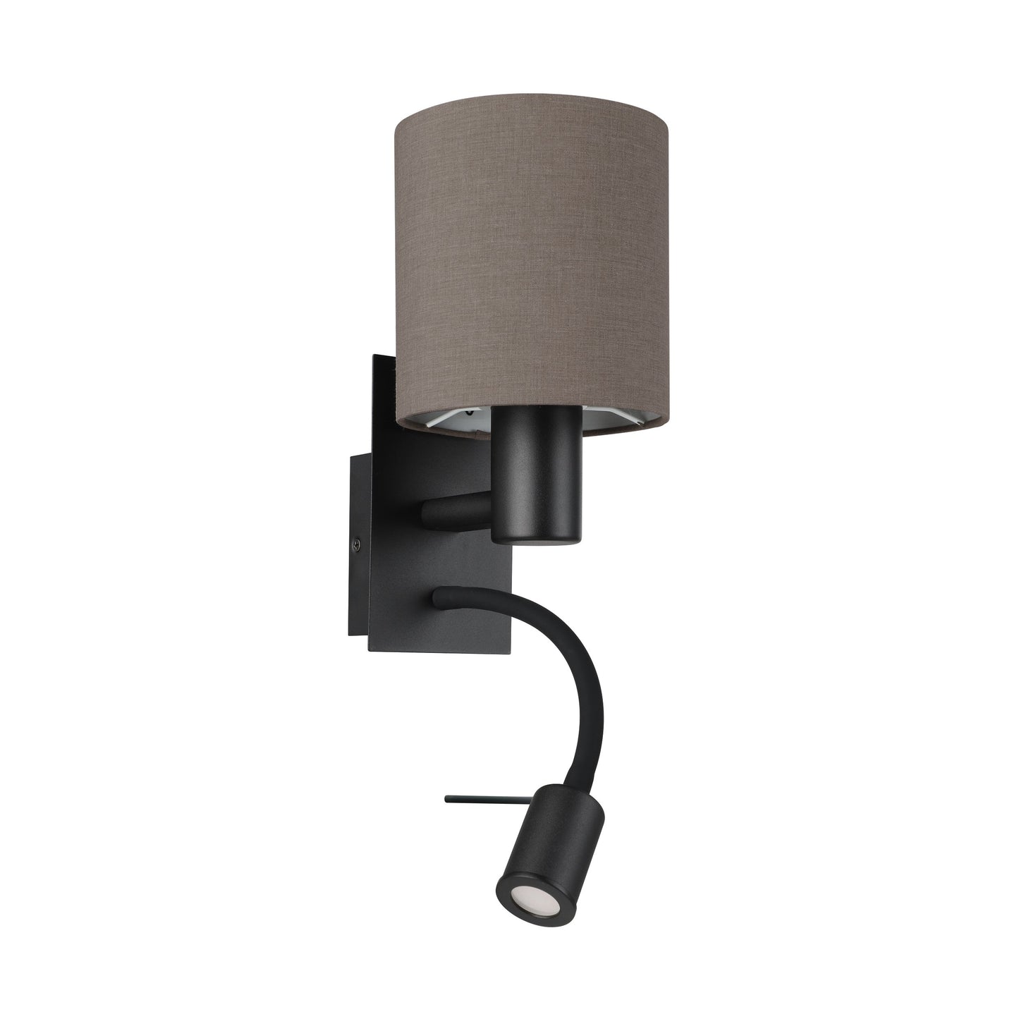 PASTERI APLIQUE ACERO NEGRO L150 H380 E27 LED 1X40W 1X3,IP20