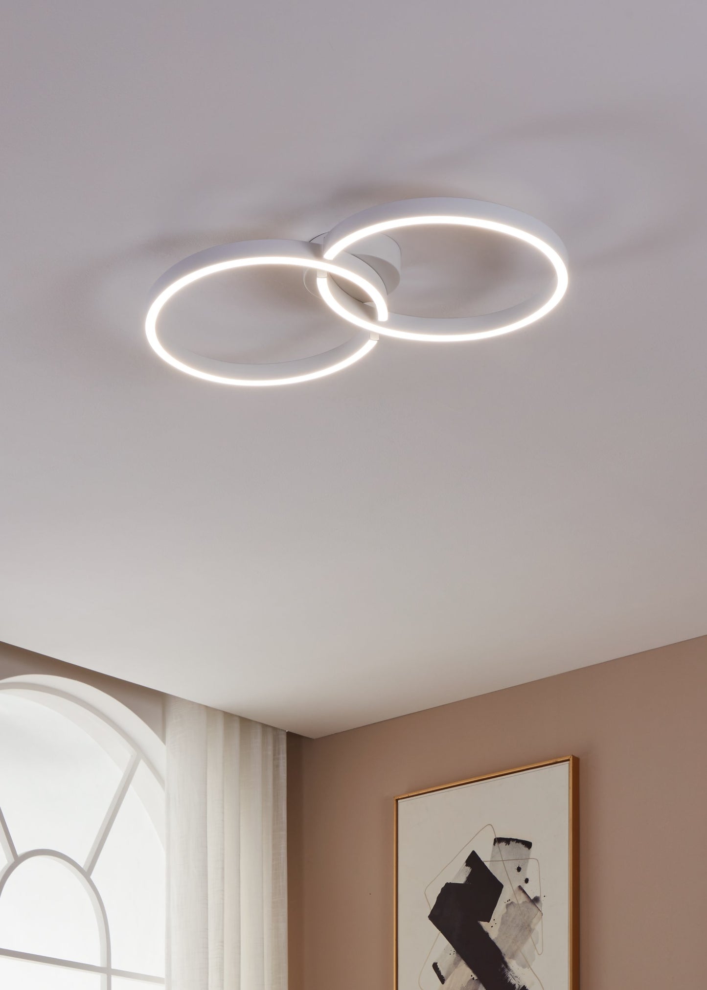 AMANDOLO TECHO ALUM ACERO BLANCO L675 H65 2765K 2400lm 19,5W