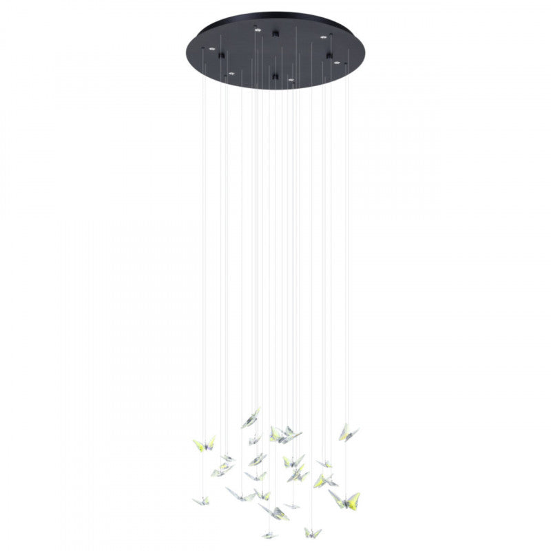 ADRADOS COLG ACERO NEGRO  H1530 DM580 3000K LED LM IP20