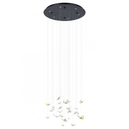 ADRADOS COLG ACERO NEGRO  H1530 DM580 3000K LED LM IP20