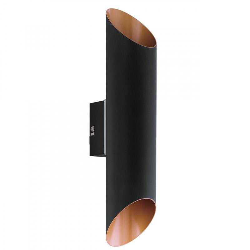 AGOLADA APLIQUE EXT NEGRO COBRE H360 2X3,7W LED 640lm 
