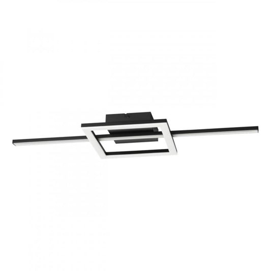 AGOSTINO TECHO ACERO NEGRO L660 H60 2795K LED 2600LM IP20
