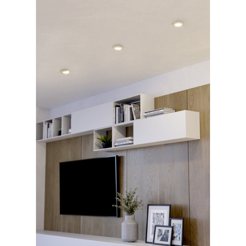 AGULO SET X3 EMB ACERO BLANCO  H25 DM86 GU10 3X35W