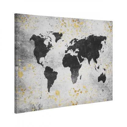 CUADRO ALAMINOS ESTAMPADO BLANCO NEGRO AMARILLO 700X500