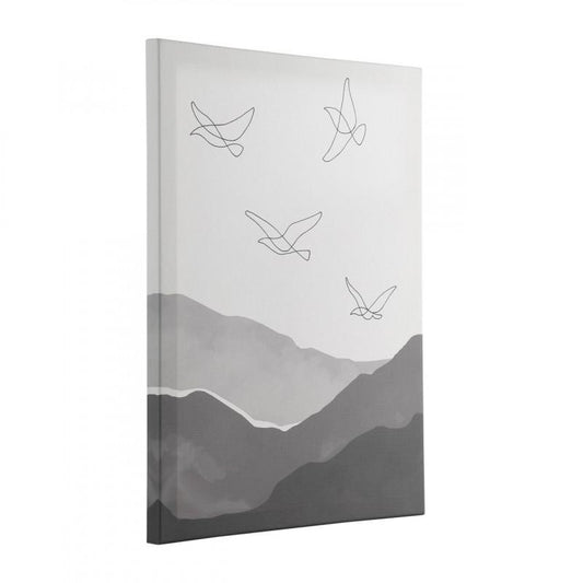 CUADRO ALAMINOS ESTAMPADO NEGRO GRIS BLANCO 295X420