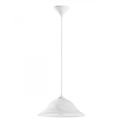 ALBANY LAMP COLGANTE BLANCO 1X60W E27 PLÁSTICO