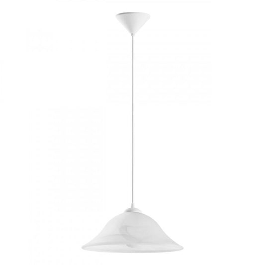 ALBANY LAMP COLGANTE BLANCO 1X60W E27 PLÁSTICO