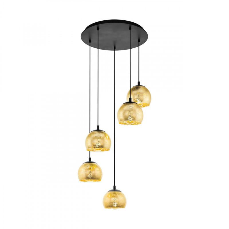 ALBARACCIN LAMP COLG NEGRO H1500 DM585 E27 5X40W