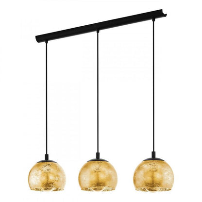 ALBARACCIN LAMP COLG ACERO NEGRO DORAD L780 H1100 E27 3X40W