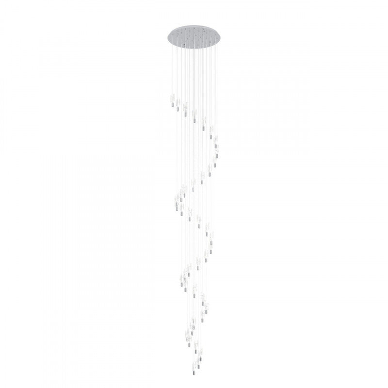 ORIHUELA COLG ACERO CROMO H5000 DM780 2234K LED 8800LM IP20