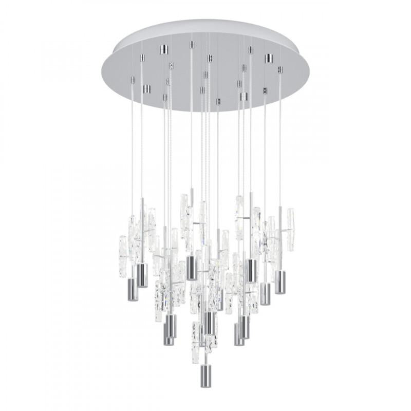 ORIHUELA COLG ACERO CROMO H1500 DM500 2234K LED 3700LM IP20