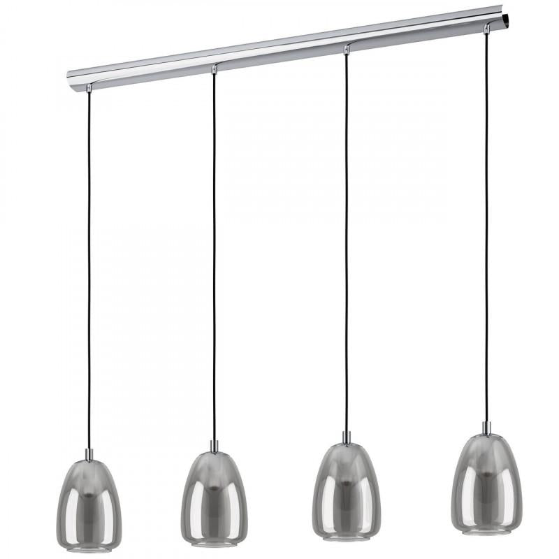 ALOBRASE  COLG ACERO CROMO TRANS L1080 H1100 E27 4X40W