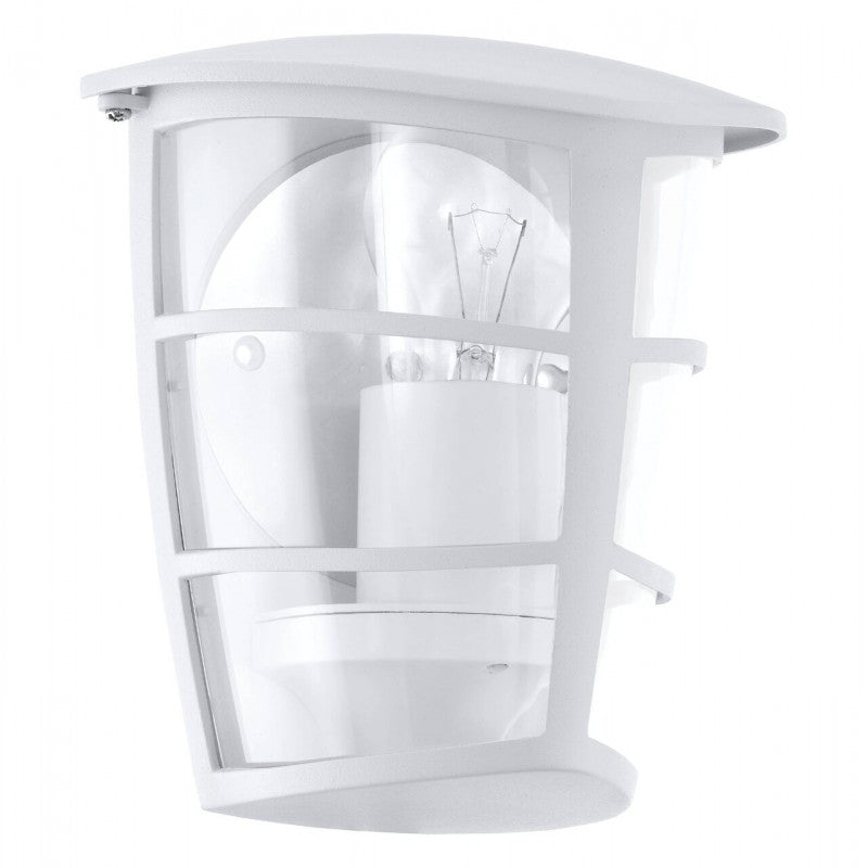 ALORIA APLIQUE EXT. BLANCO ALU PLASTICO MURO 1X60W E27