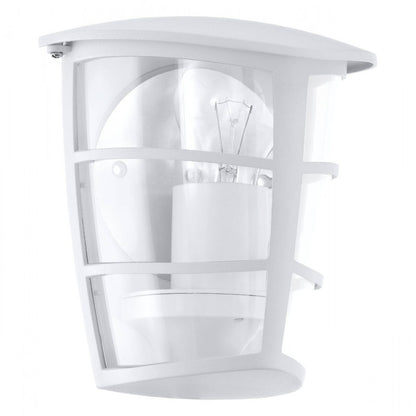ALORIA APLIQUE EXT. BLANCO ALU PLASTICO MURO 1X60W E27