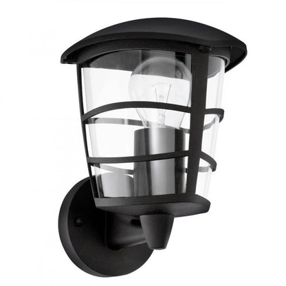 ALORIA APLIQUE EXT. NEGRO ALU PLASTICO 1X60W E27