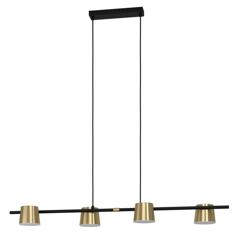 ALTAMIRA LAMP COLG ACERO NEGRO L1155 H1500 GU10 4X5W IP20