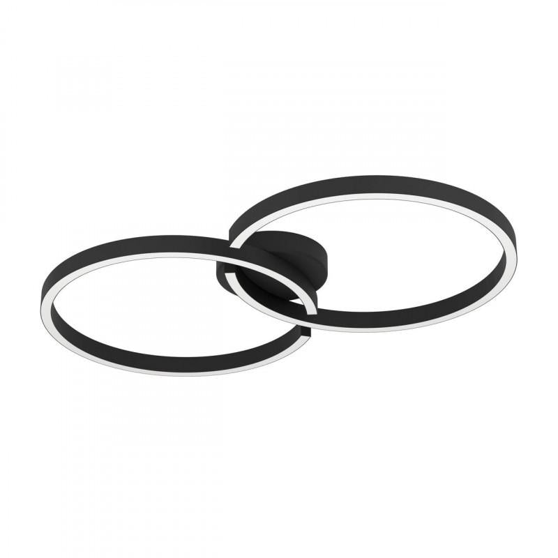 AMANDOLO TECHO ALUM ACERO NEGRO L675 H65 2765K LED19,5W IP20