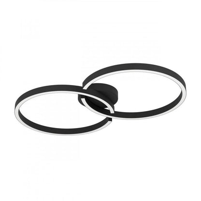 AMANDOLO TECHO ALUM ACERO NEGRO L675 H65 2765K LED19,5W IP20