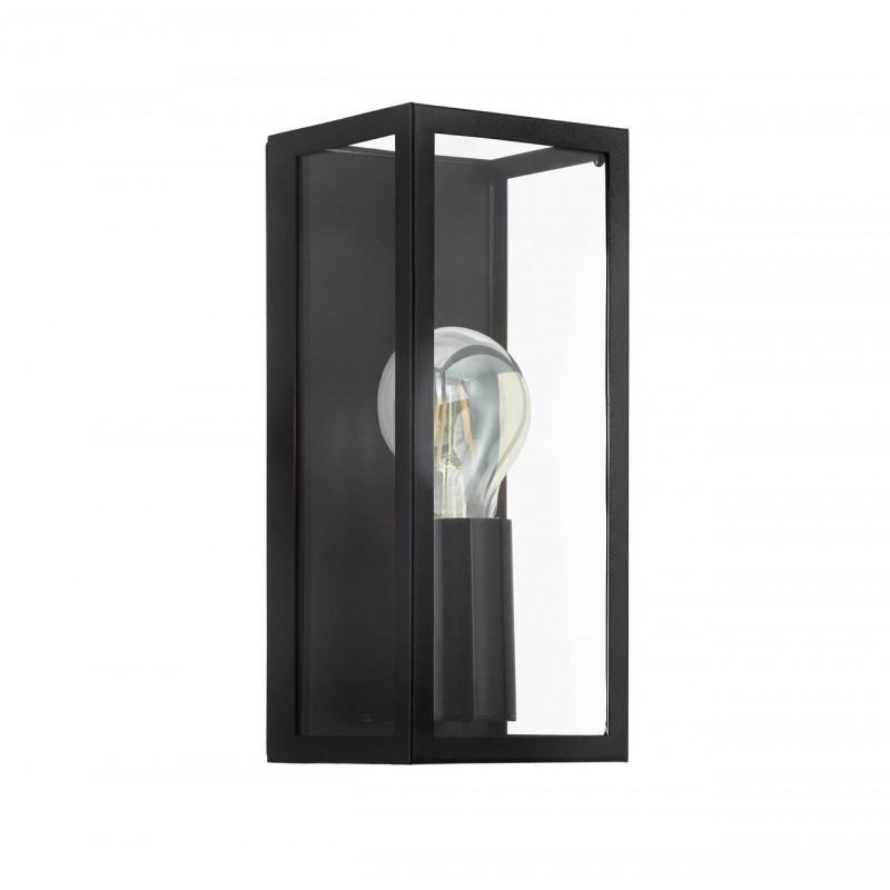 AMEZOLA LAMP MURO ACERO NEGRO L110 H260 LC E27 1X60W IP44