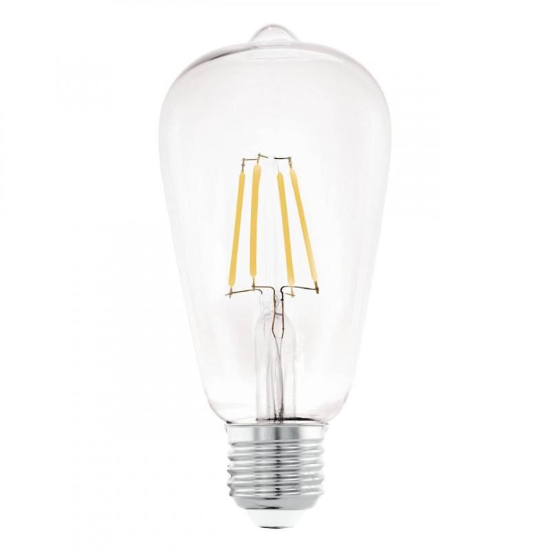 AMP 7W E27 ST64 DECO TRANS L142 DM64 2700K 806LM