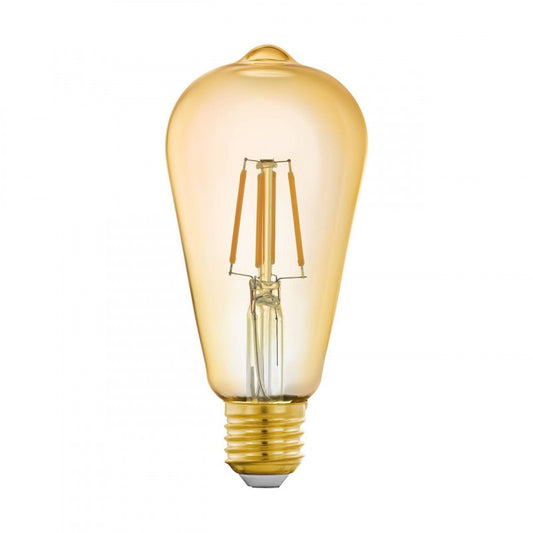 AMP 5,5W E27 ST64 DECO AMBAR BLE L142 DM64 2200K 500LM DIM