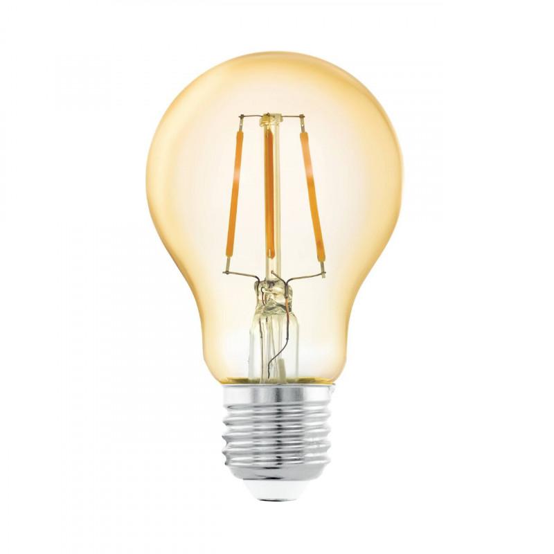 AMP 4W E27 A75 DECO AMBAR L135 DM75 2200K 320LM