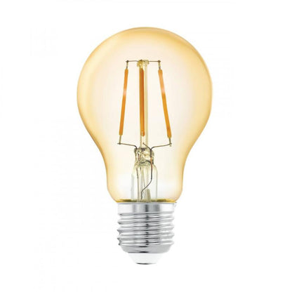 AMP 4W E27 A75 DECO AMBAR L135 DM75 2200K 320LM