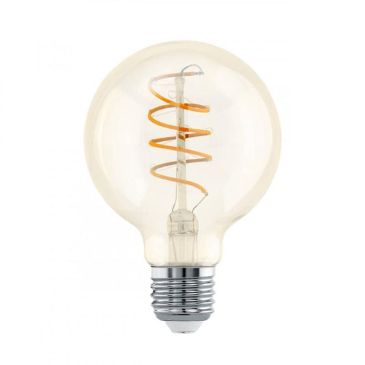 AMP 4W E27 G80 DECO AMBAR ESPIRAL L120 DM80 2200K 260LM