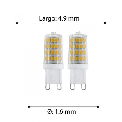 Ampolleta G9 2X3W Blanca 320lm Pack 2 unidades