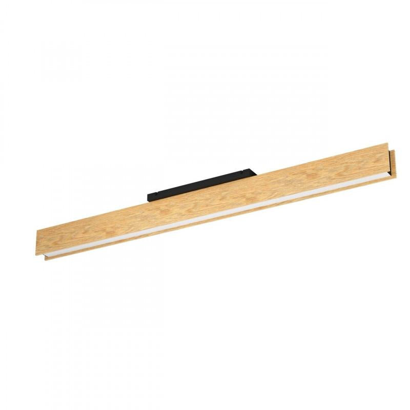 ANCHORENA-Z TECHO MADERA ACERO CAFÉ L1230 H110 2765K 3980lm