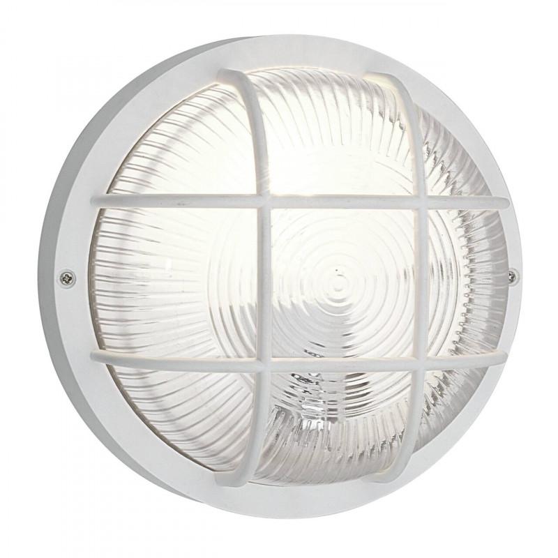 ANOLA APLIQ/TECHO EXT "TORTUGA" BLANCO DM185 1X40W E27