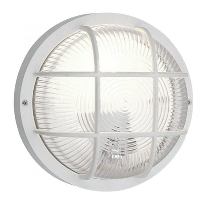 ANOLA APLIQ/TECHO EXT "TORTUGA" BLANCO DM185 1X40W E27