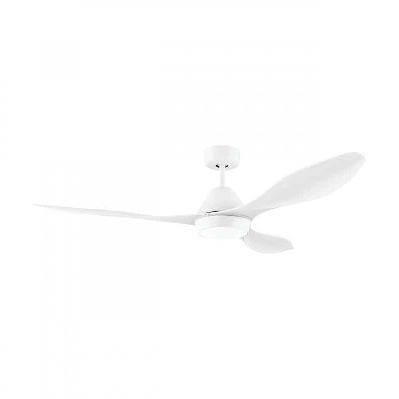ANTIBES VENTILADOR ACERO BLANCO ABS 1320X330 18W LED C/CNTRL