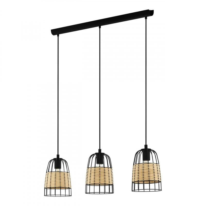 ANWICK LAMP COLG ACERO NEGRO L880 H1100 LC E27 3X40W IP20