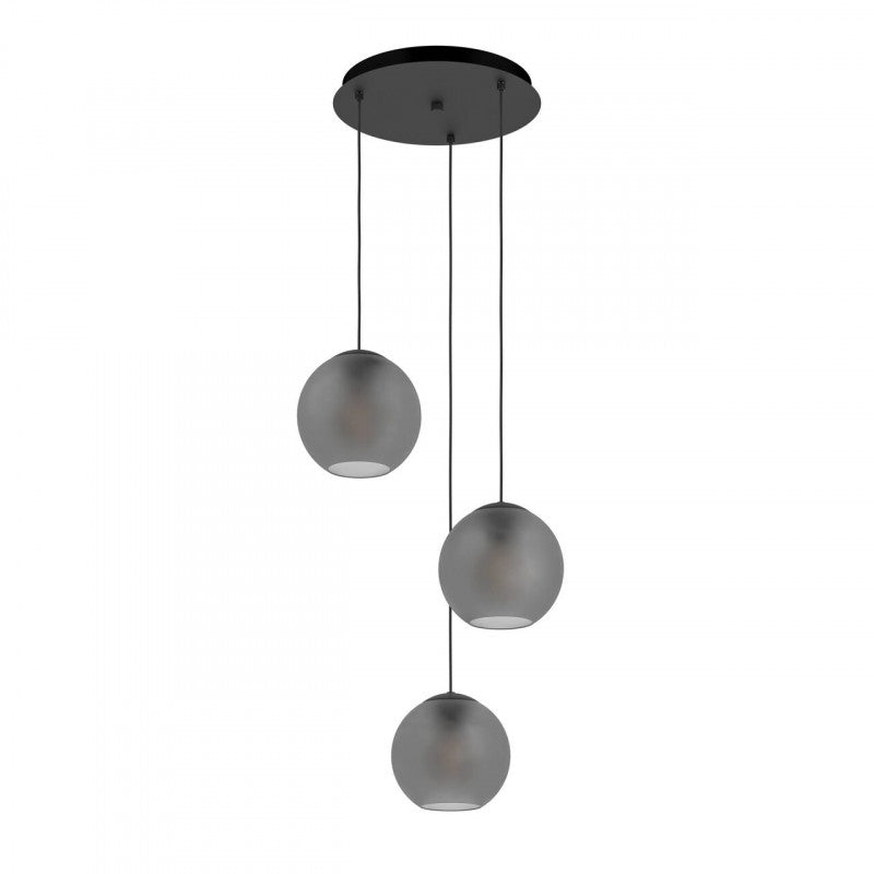 ARANGONA COLG Acero Negro L395 H1500 E27 3X40W IP20