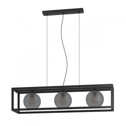 ARANGONA COLG Acero Negro L1100 H1500 E27 3X40W IP20