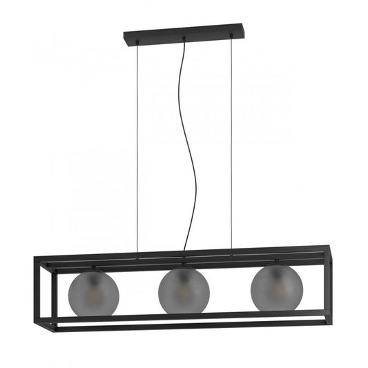 ARANGONA COLG Acero Negro L1100 H1500 E27 3X40W IP20